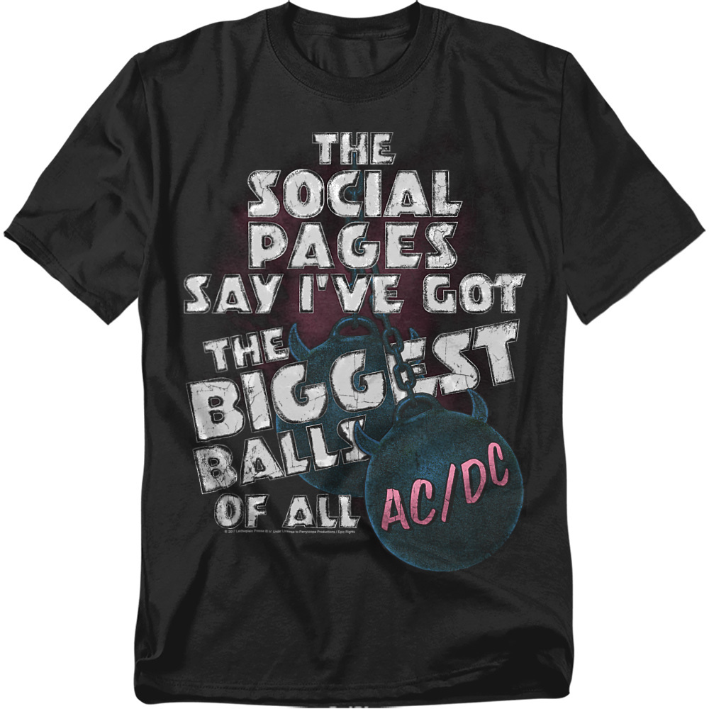 ACDC Comics T-Shirt Big Balls Unisex Graphic Tee For Men \u0026 Women